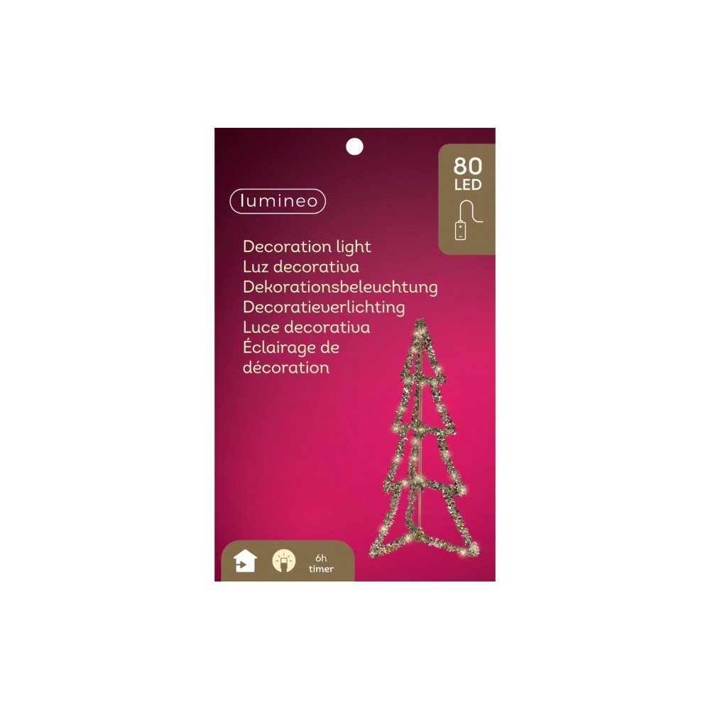 ALBERO 80 LED ORO H.80